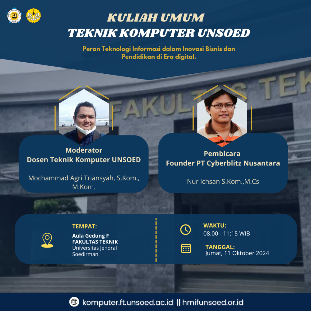 Kuliah Umum Teknik Komputer UNSOED